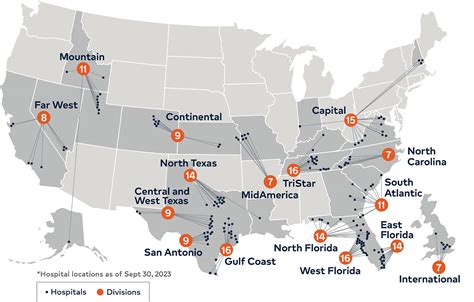 hca hospital locations by state.